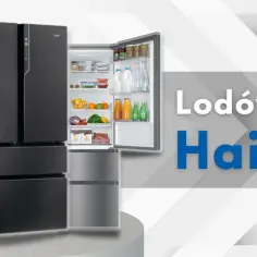 Czarna lodówka Haier z otwartymi drzwiczkami, pełna świeżych produktów. Sprawdź lodówki Haier opinie i wybierz idealny model dla siebie.