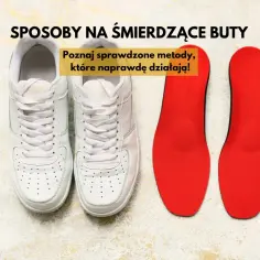 Białe trampki i czerwone wkładki. Sposoby na śmierdzące buty, które naprawdę działają!