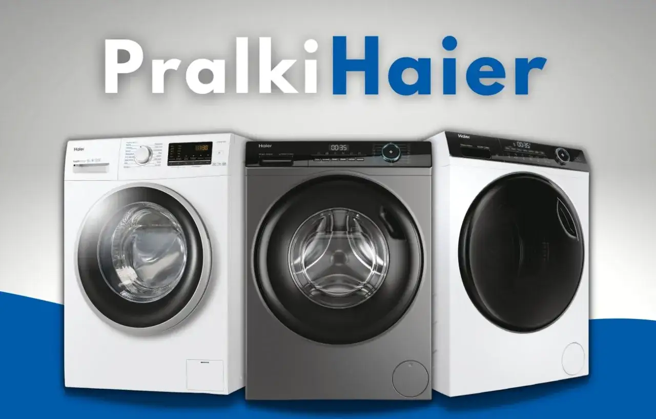 Trzy nowoczesne pralki Haier prezentują się elegancko. Sprawdź pralki Haier opinie i wybierz idealny model dla siebie.